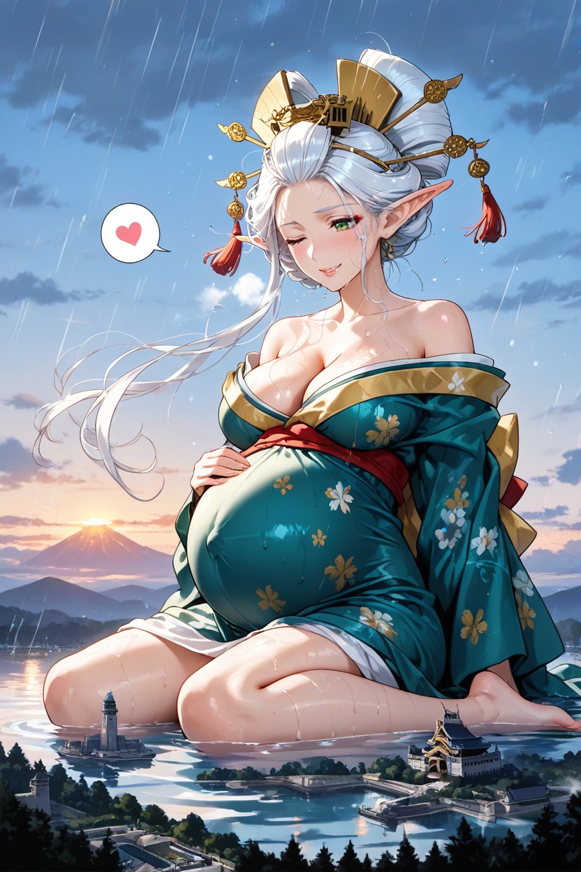 Bare Shoulder, Feet, Wet Lips Hentai AI Porn