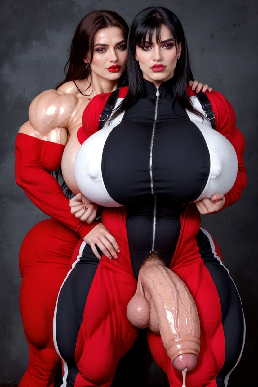 Futa Tops Male, Big Cock, Hour Glass Figure Shemale AI Porn