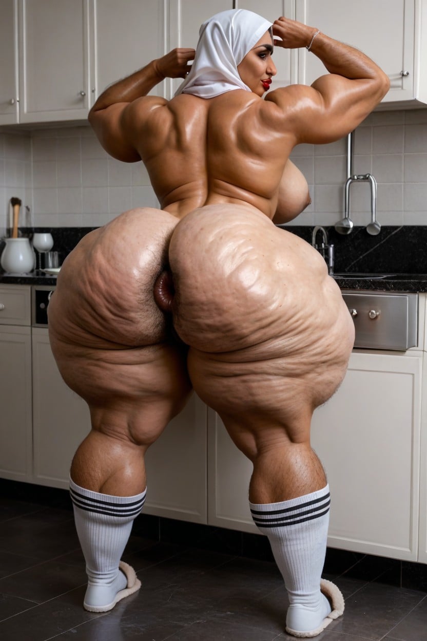 Perfect Hands, Thick Thighs, Jet Black Nipples AI Porn