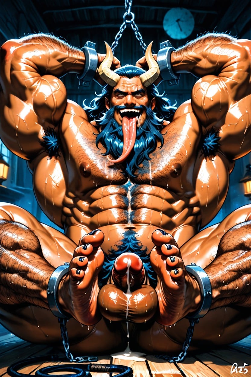 Bara, Huge Muscles, Haunted House AI Gay Porn