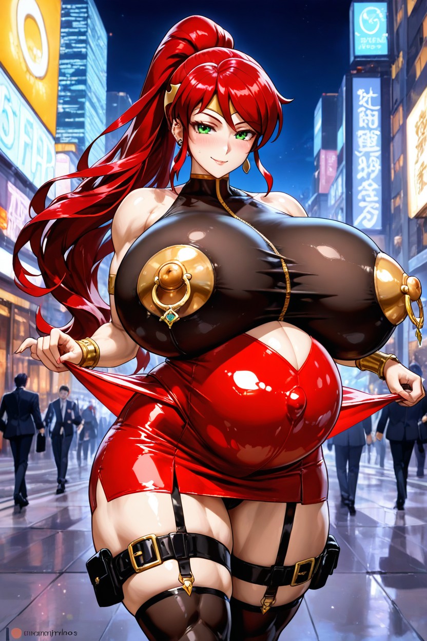 Greek, Red Hair, Green Eyes AI Porn