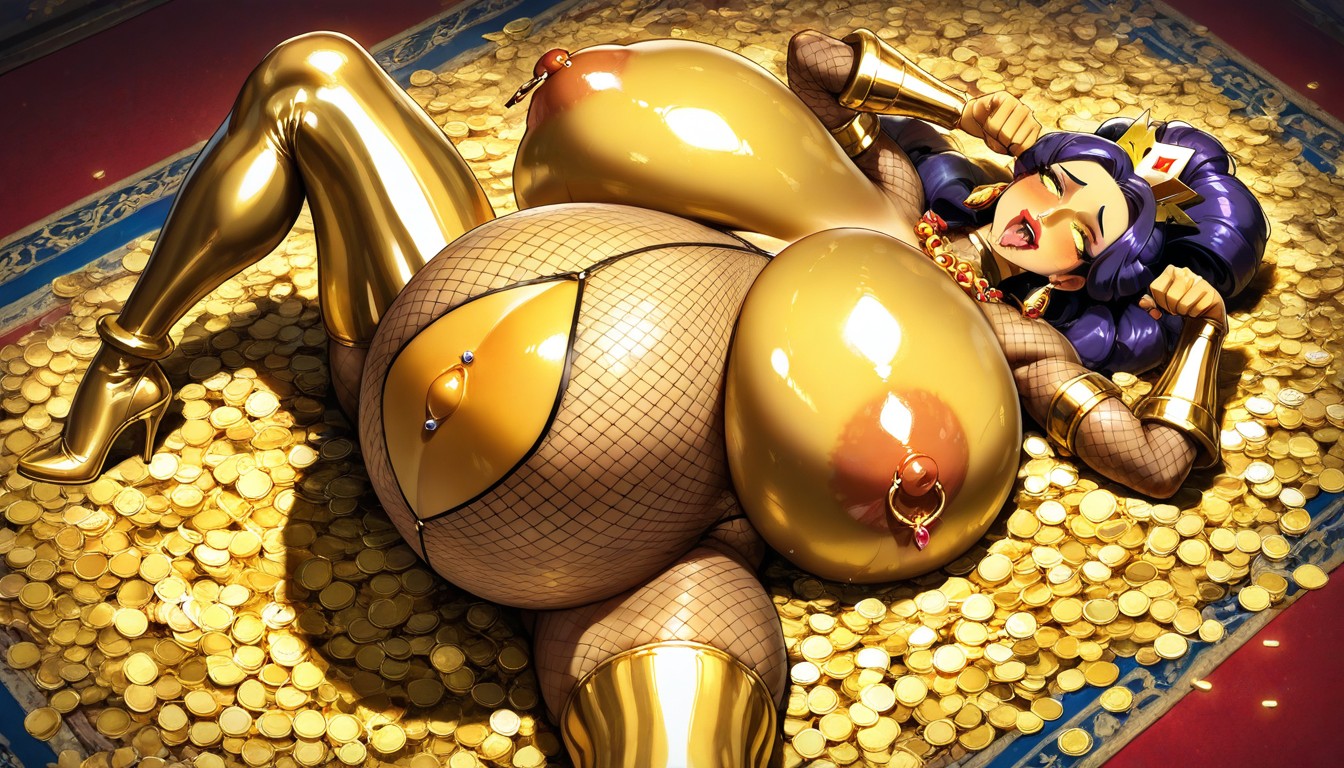 Pregnant, Golden Crown On Head, Furry Hentai AI Porn