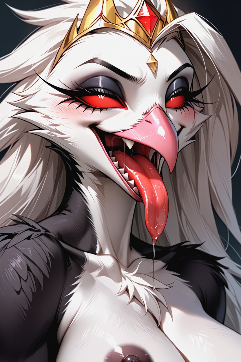 Tall, Detailed, Stella Goetia From Helluva Boss Furry AI Porn