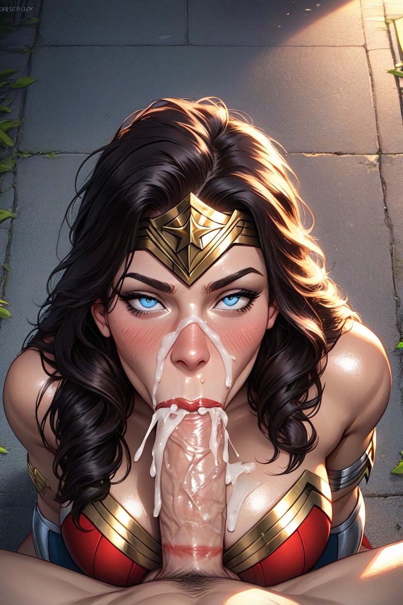 Deepthroat, Wide Hips, Motion Lines Hentai AI Porn