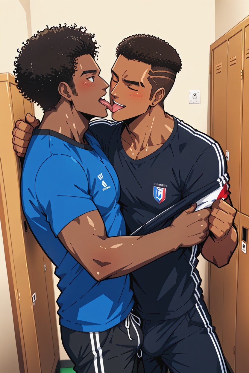 Vestiaire, 20+, Bromance Porno IA Gay