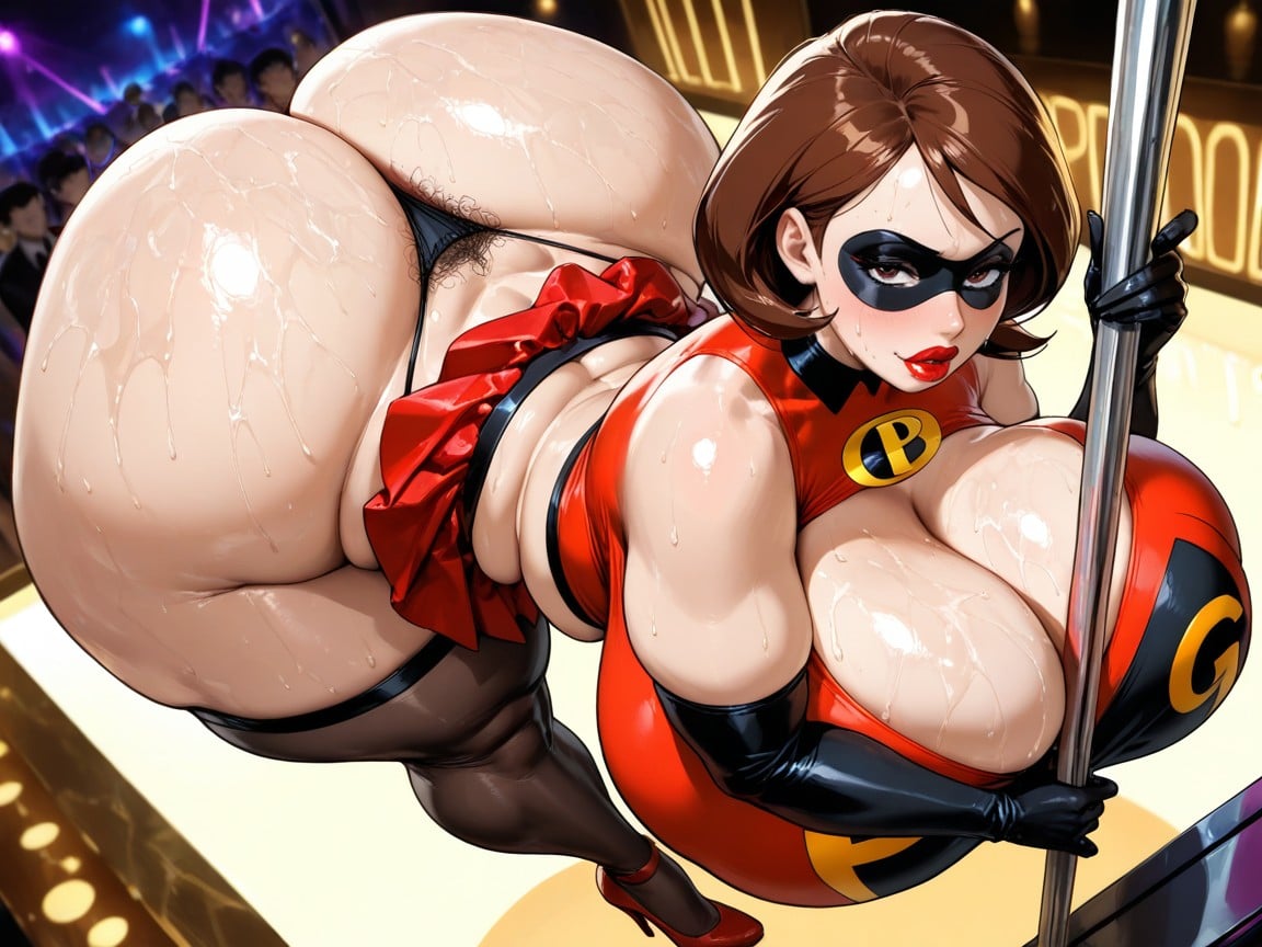 G-string, Skimpy Skirt, Ass Expansion Hentai AI Porn