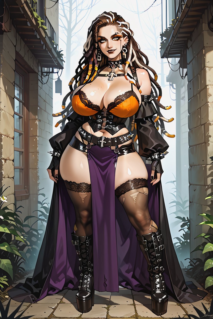 Sunglasses, Model, Delicate Silver Accessory Chains AI Porn