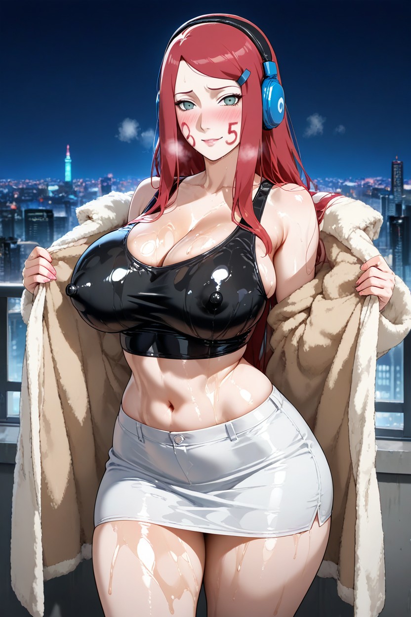 Pale Skin, Fit Body, Exposed Breast Hentai AI Porn