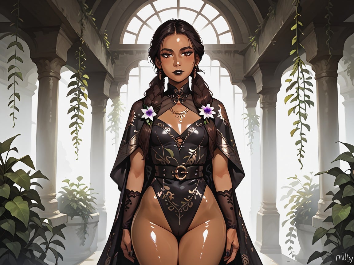 Garden Background, Delgada, Print Cape Porno latina IA
