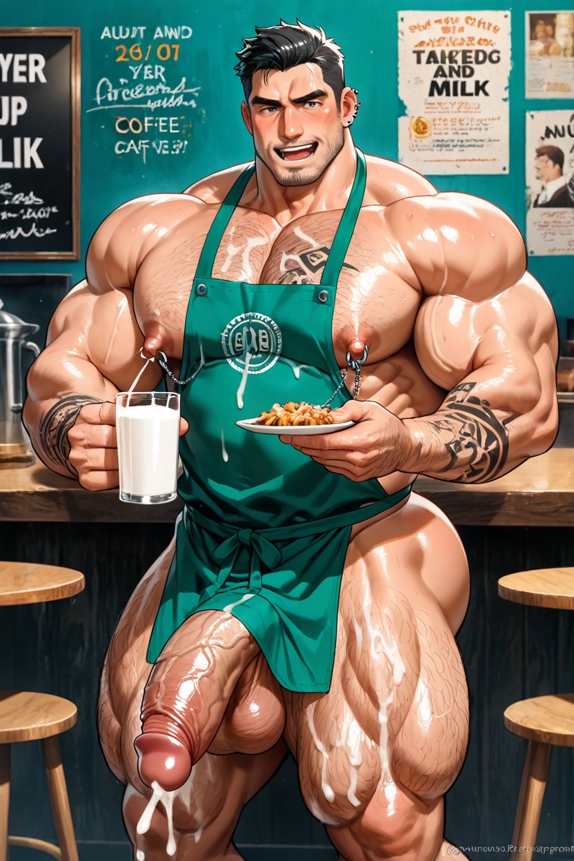 Massive Dick, Huge Amount Of Milk, Extremely Large Ass AI Gay Porn