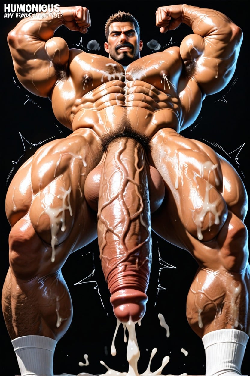 Cumming Penis, 18+, Hairy Abs Porno IA Gay