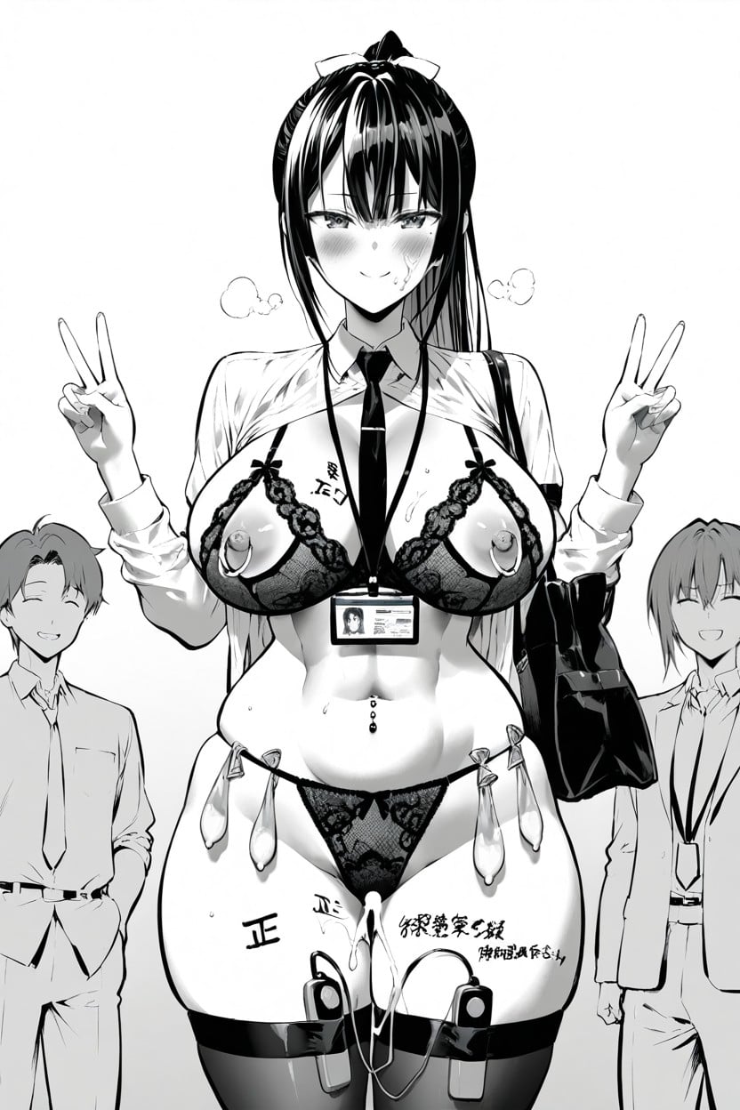 Tally Mark On Thigh, Bag, Stockings Hentai AI Porn