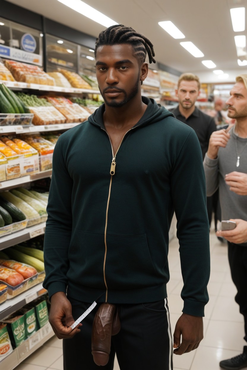 Massive, Model, Grocery AI Gay Porn