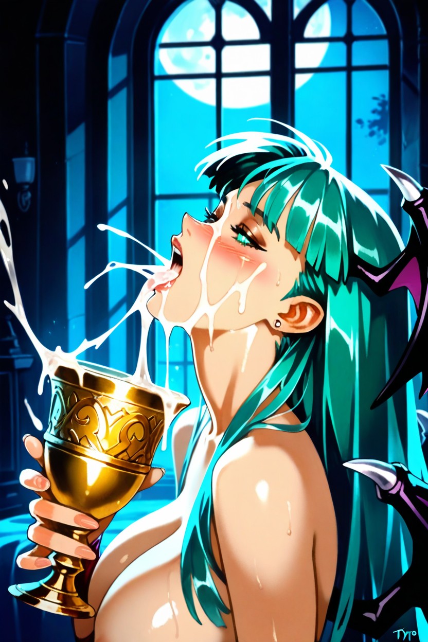 Naked, Headshot, Dark Cinematic Lighting Hentai AI Porn