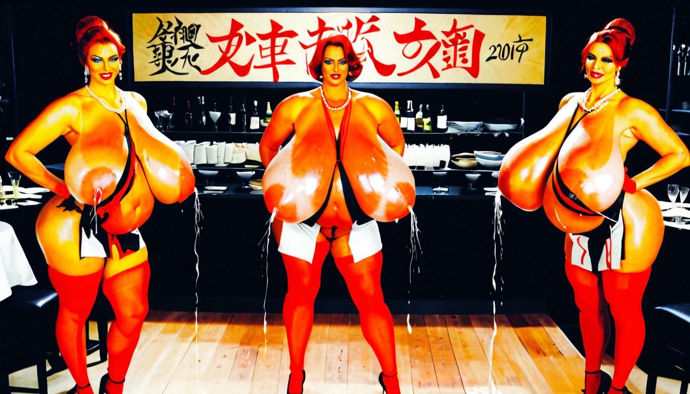 30+, Hyper Colossal Breasts, Pregnant Belly AI Porn