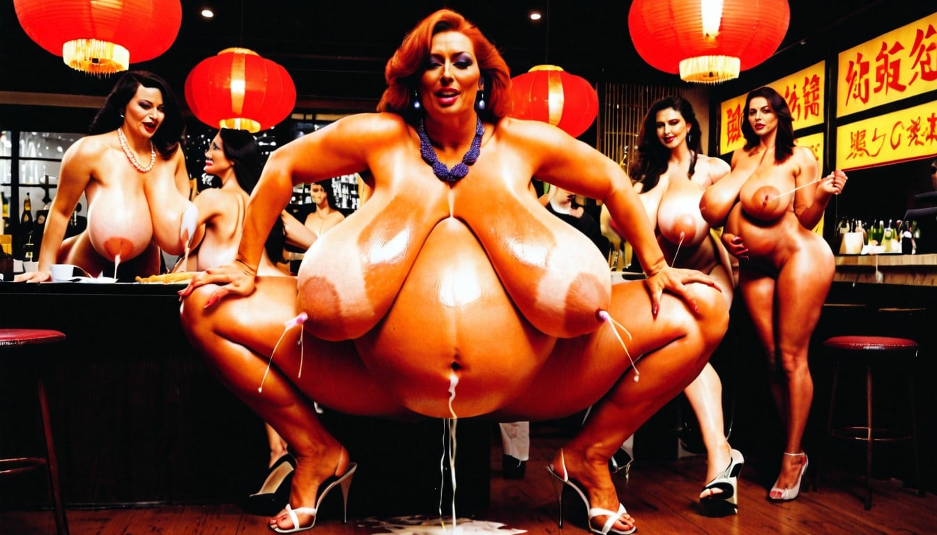 Revealing Breasts, Harem, Hyper Colossal Breasts AI Porn