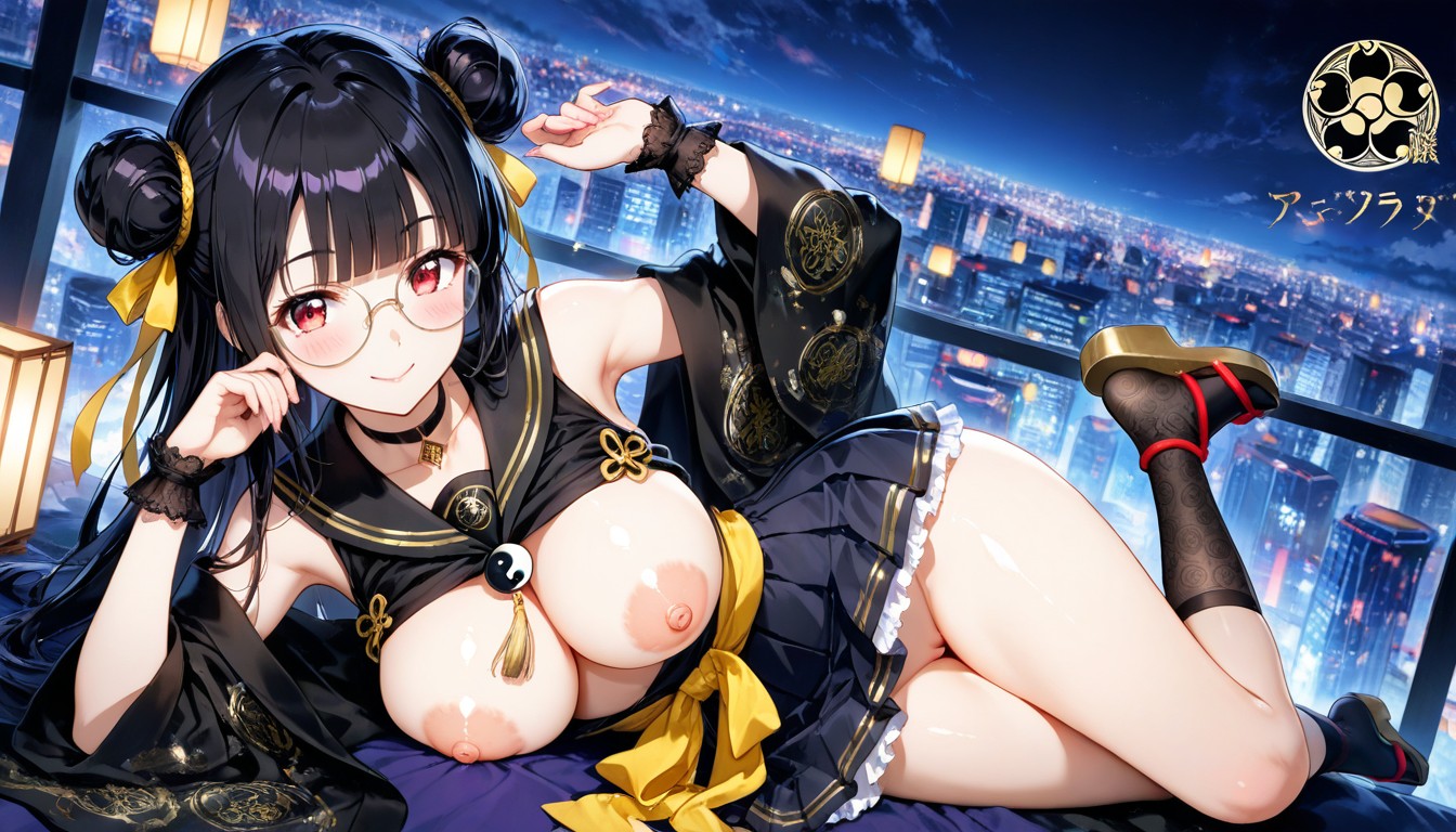 Erect Nipples, Black And Gold Chinese Taoist Unifrom, Smile Hentai AI Porn