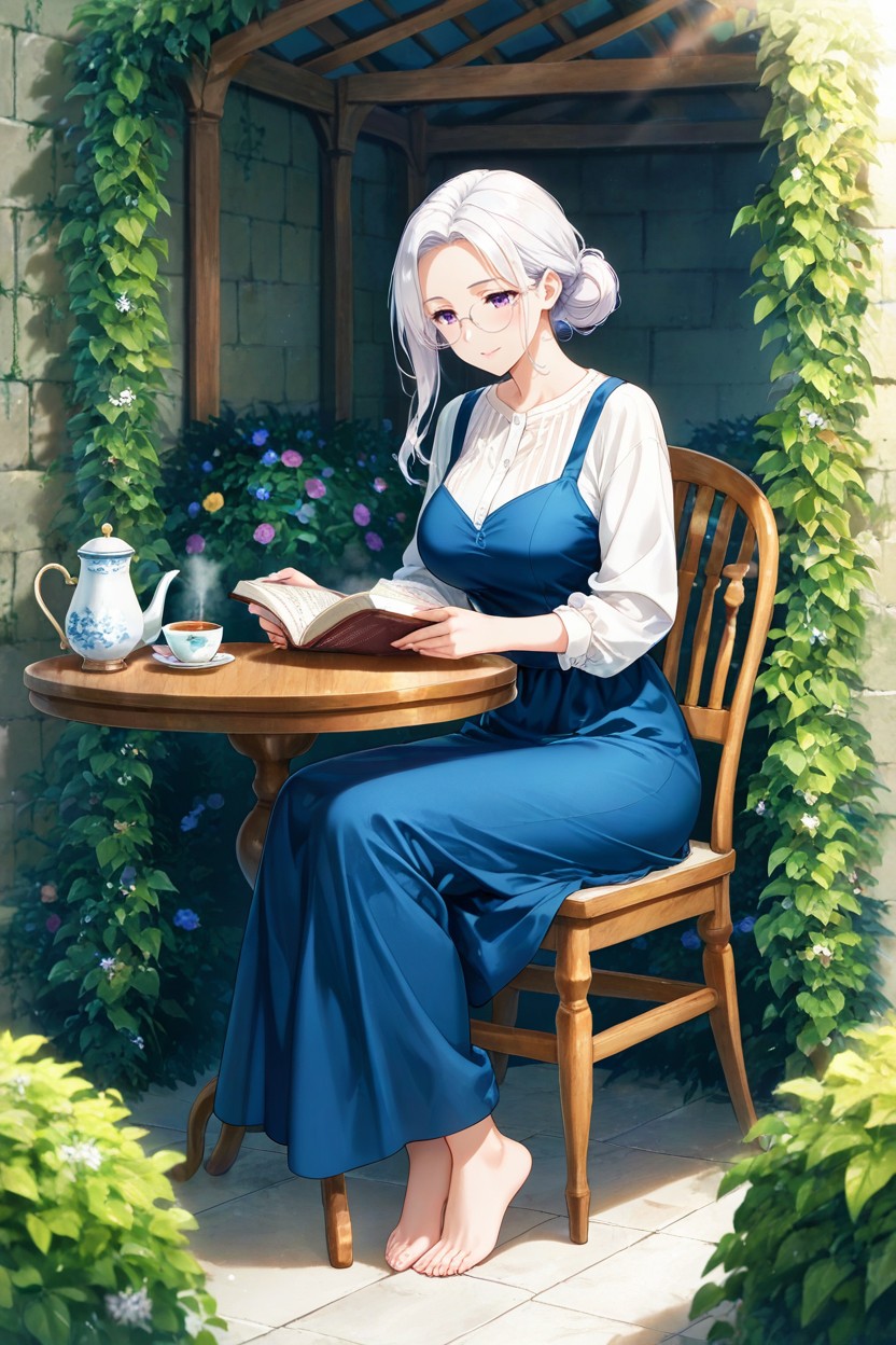 Medium Ass, Steam Is Rising From The Tea, God Rays Hentai AI Porn