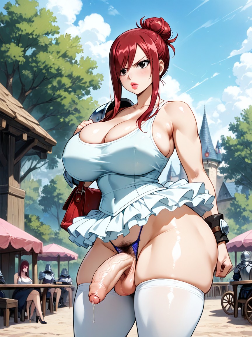 Standing, Bust Shot, Serious Hentai AI Porn