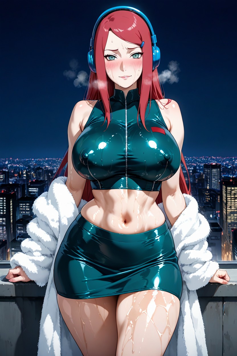 Thick Thighs, Heavy Breathing, Large Breast Hentai AI Porn