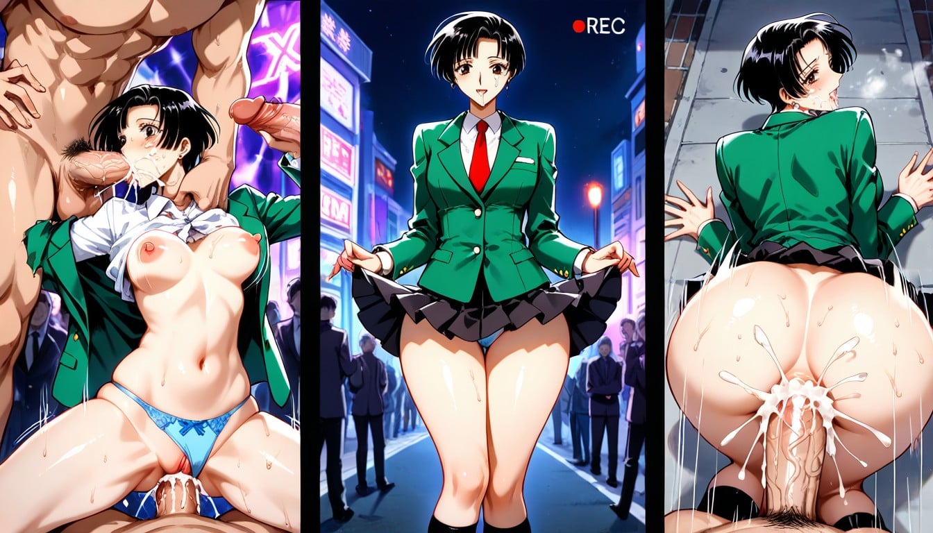 Erect Nipples, Close Set Sagging Half Full Perky Bouncing Tits, Faces Volumetric Lighting Hentai AI Porn