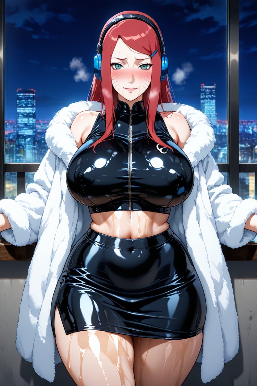 Oiled Skin, Busty, Thick Body Hentai AI Porn