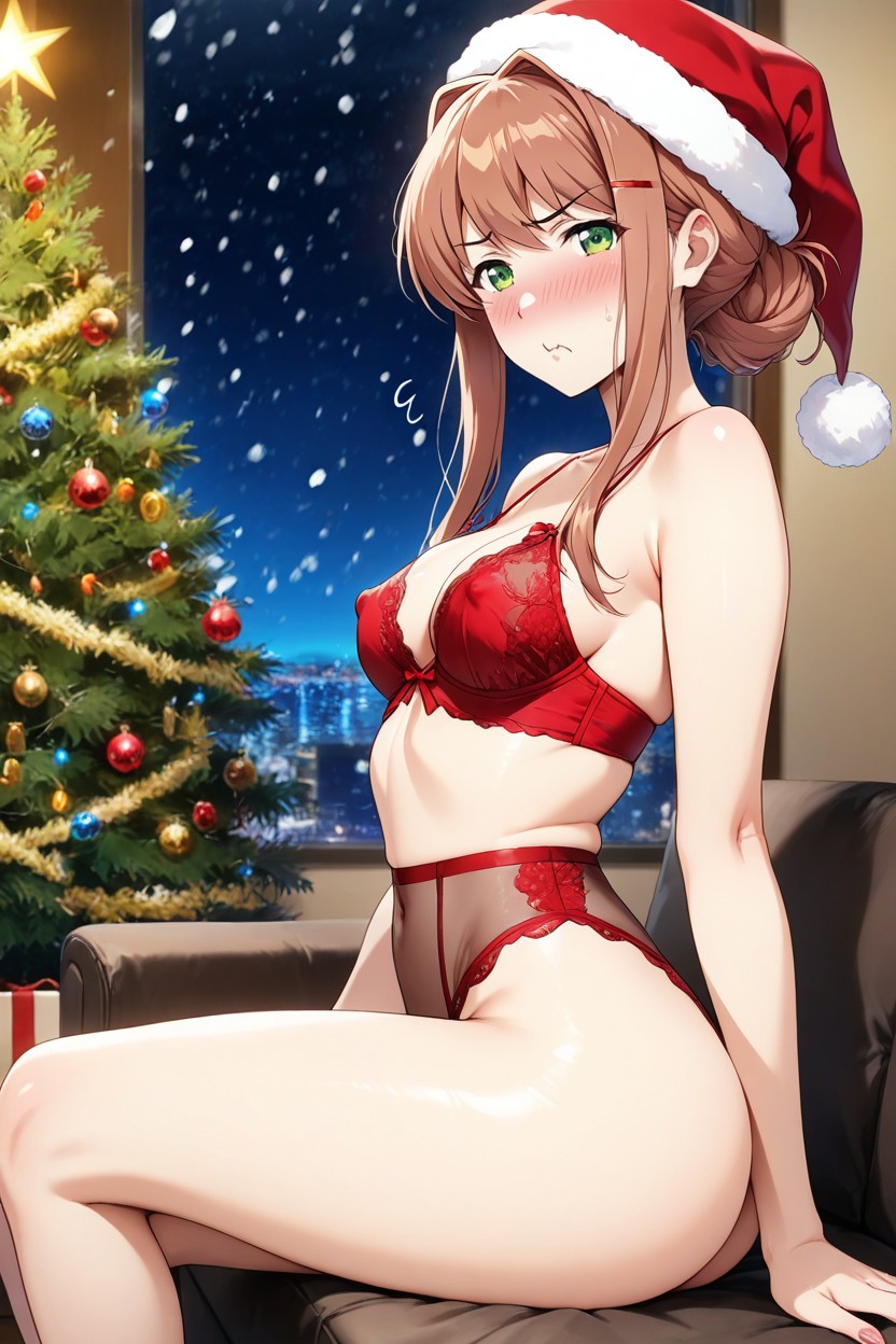 Snowing Outside, Scrawny Hips, Tight Body Hentai AI Porn