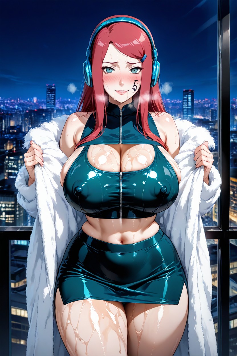 Fit Body, Oiled Skin, Erect Nipples Hentai AI Porn