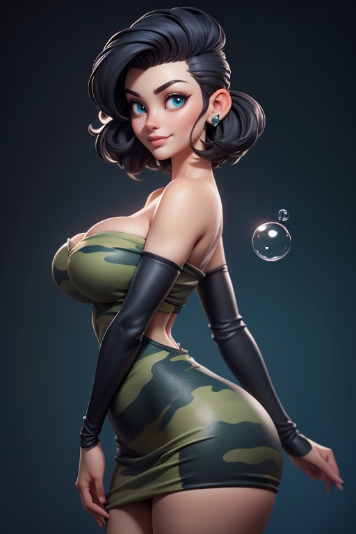 Lady Jaye, No Hair At The Back Of Her Head, Thick And Curvy Body Hentai AI Porn