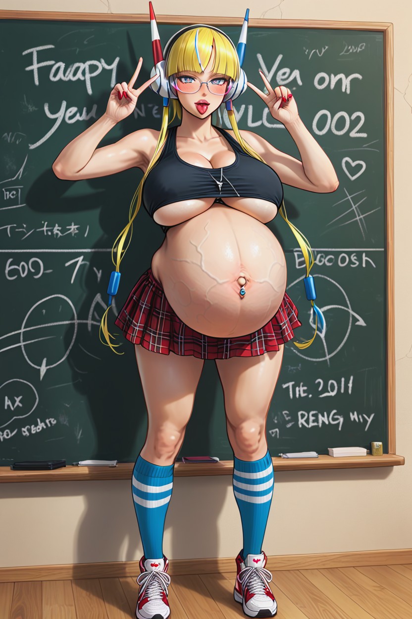 Look At Viewer, Full View, Earrings Hentai AI Porn