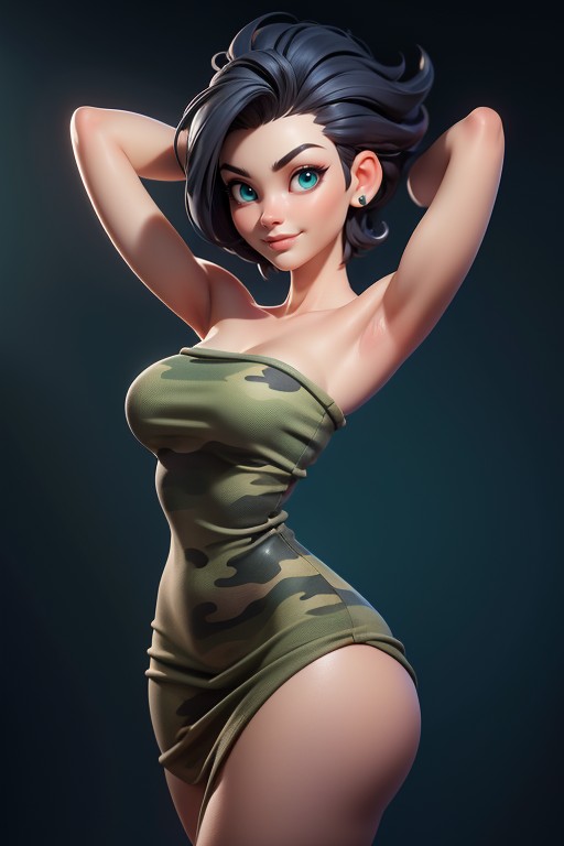 25+, Bald On The Sides, Thick And Curvy Body Hentai AI Porn