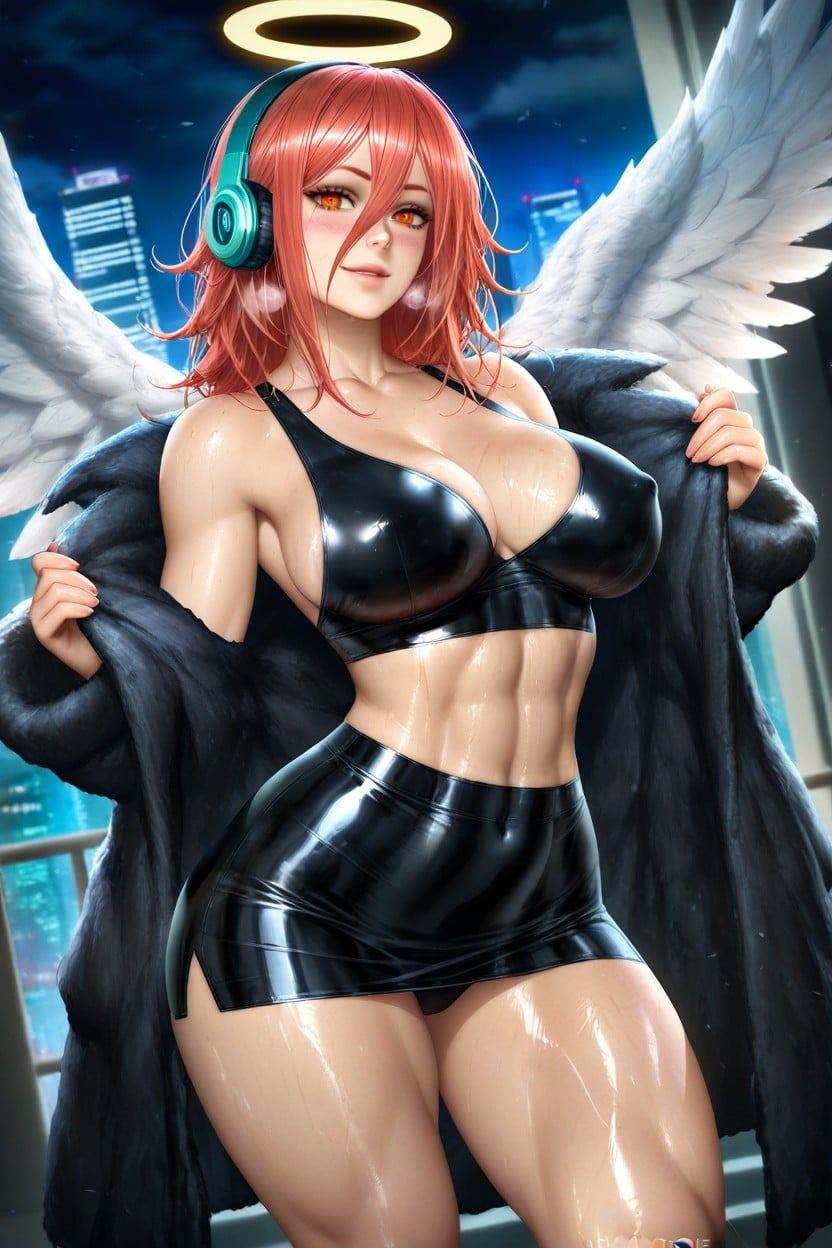Oiled Skin, In Heat, Mini Skirt Hentai AI Porn