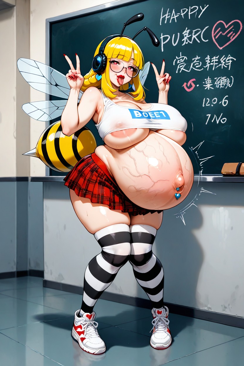 Long Legs, Ahegao, Rounded Breast Hentai AI Porn