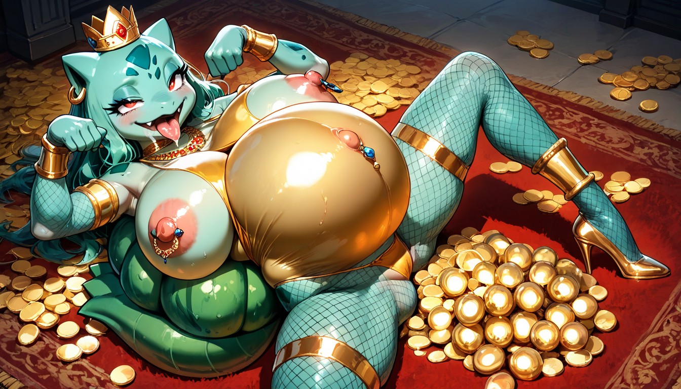 Pet Pose, Nipple Piercing, Small Ass Hentai AI Porn
