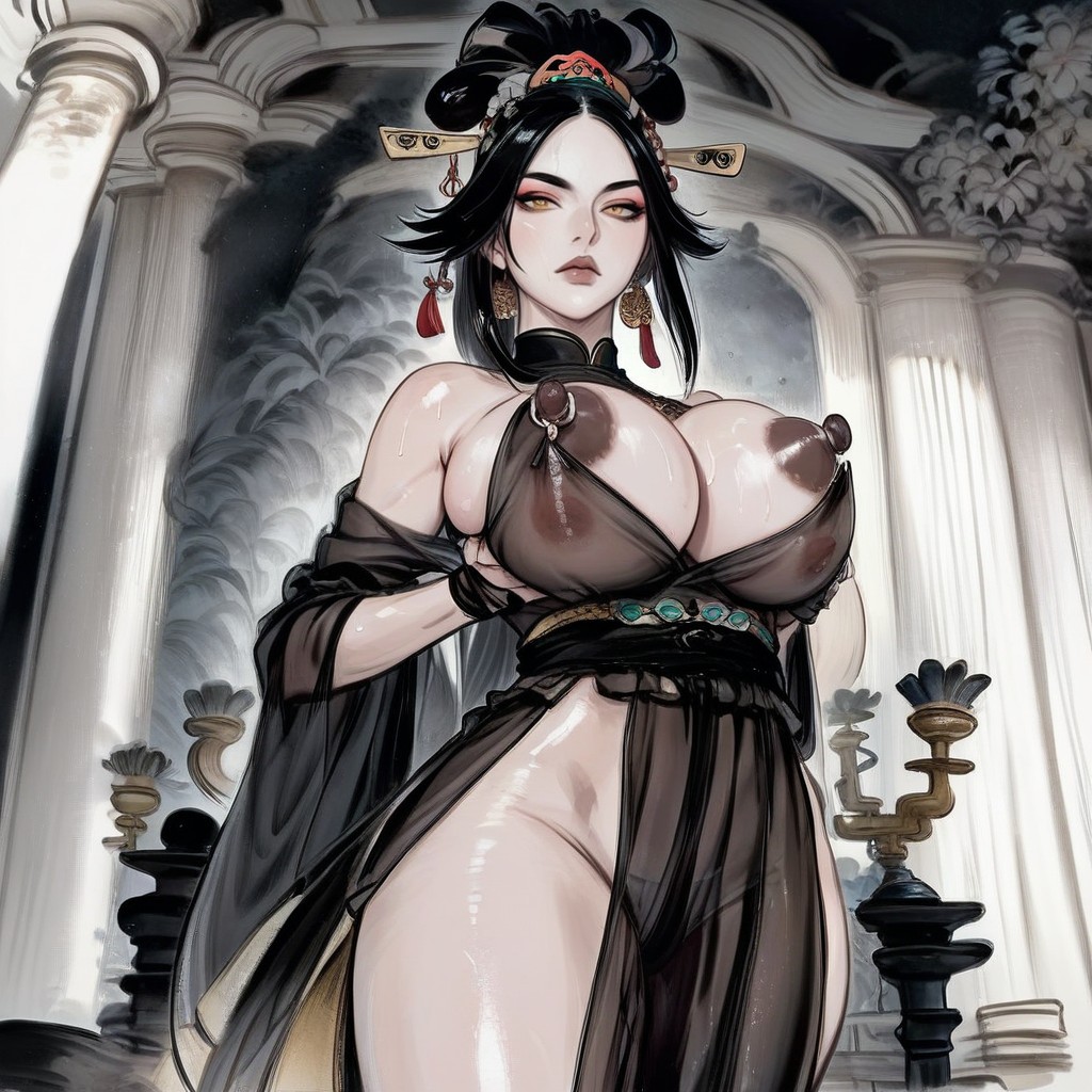 After Sex, Extremely Beautiful Face, From Below Hentai AI Porn