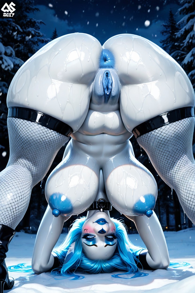 Looking At The Viewer, Hard Nipples, Puffy Pussy Hentai AI Porn