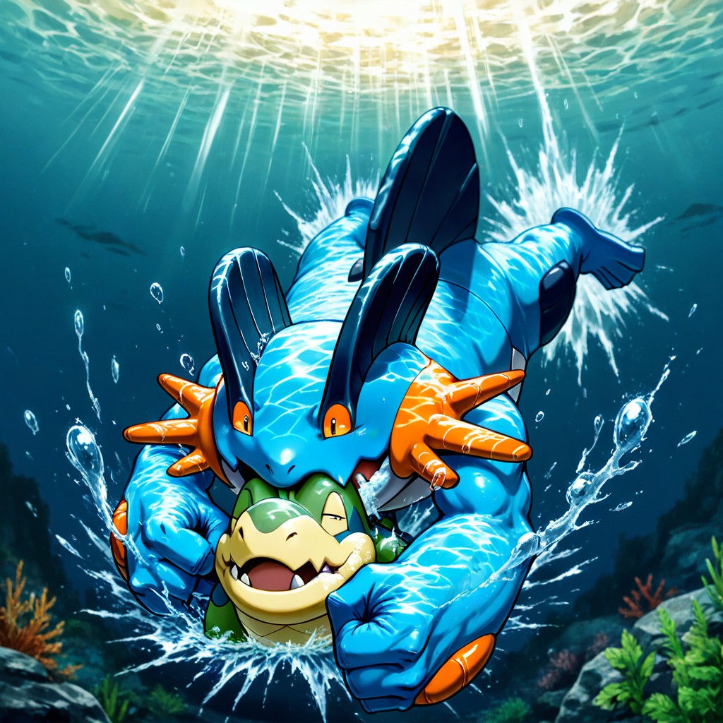Aquatic Plants Swaying, 25+, Air Bubbles Rising Hentai AI Porn