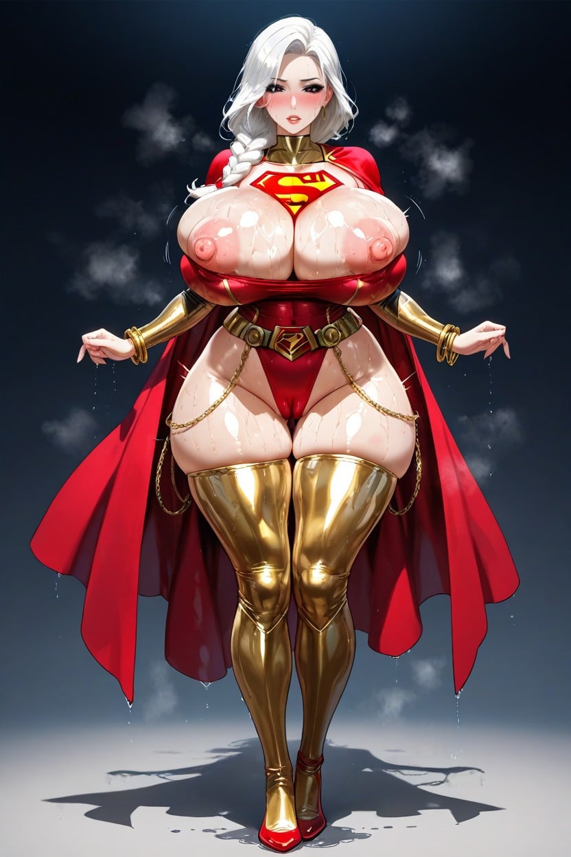 Pleasure Eyes, Long Hourglass Figure, Blushing AI Porn