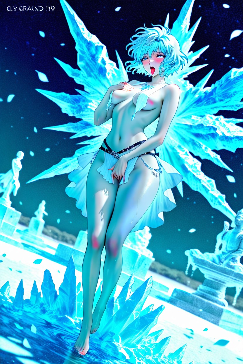 Very Short Hair, Puffy Nipples, Dynamic Full Panoramic Angle AI Porn