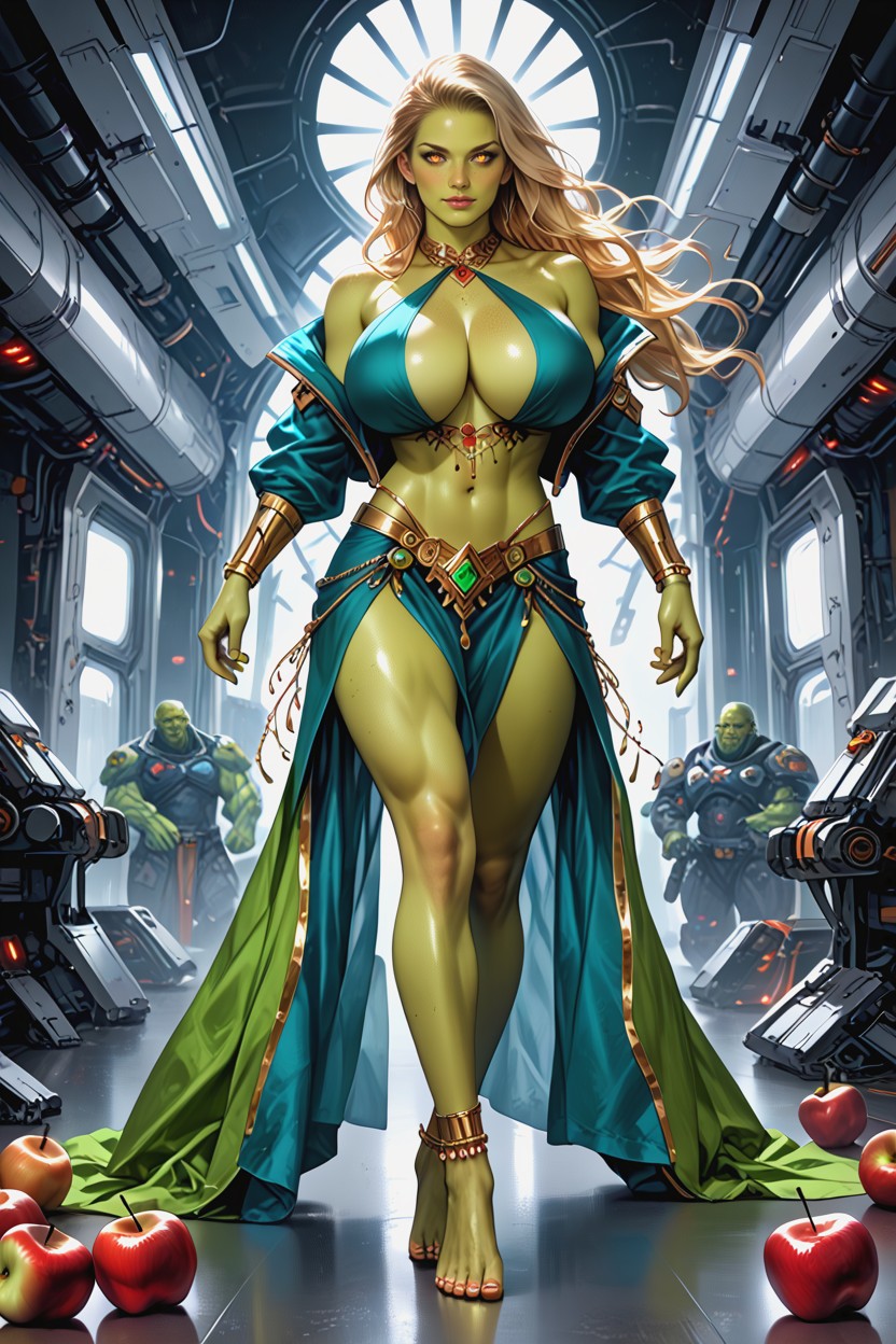 Reflective Shiny Skin, Breast Expansion, Perfect Body Hentai AI Porn