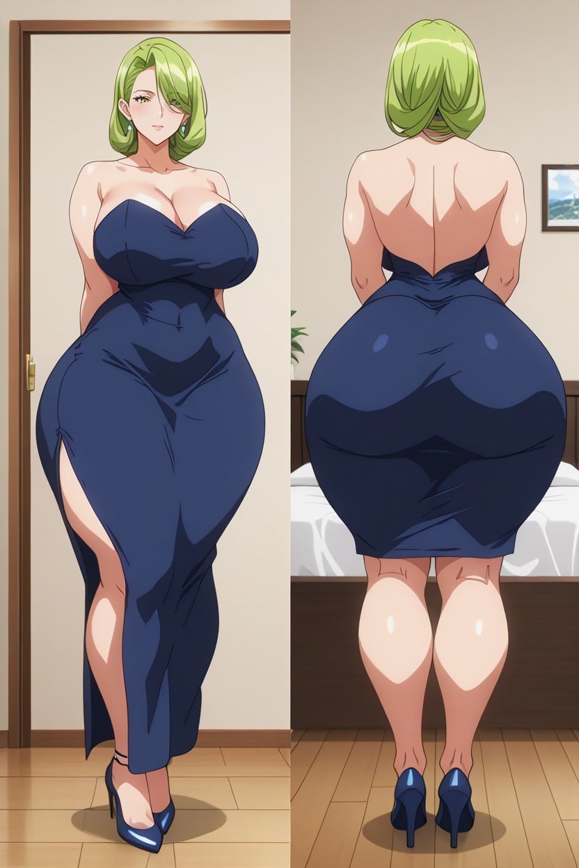 Hyper Hips, Front View, Rear View Hentai AI Porn