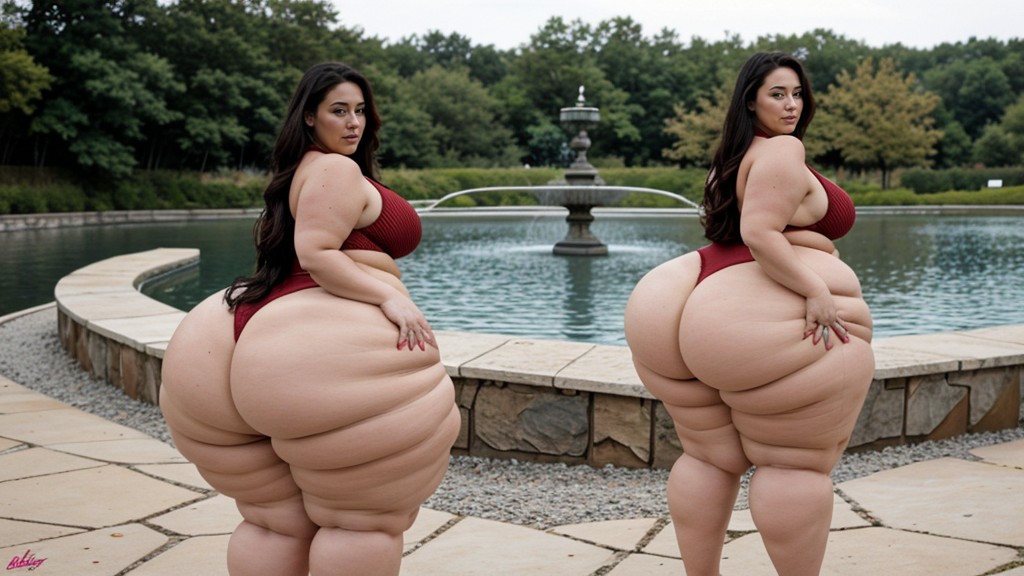 Extreme Hyper Wide Hips, Extreme Hyper Wide Hips, Extreme Hyper Pear Shape AI Porn