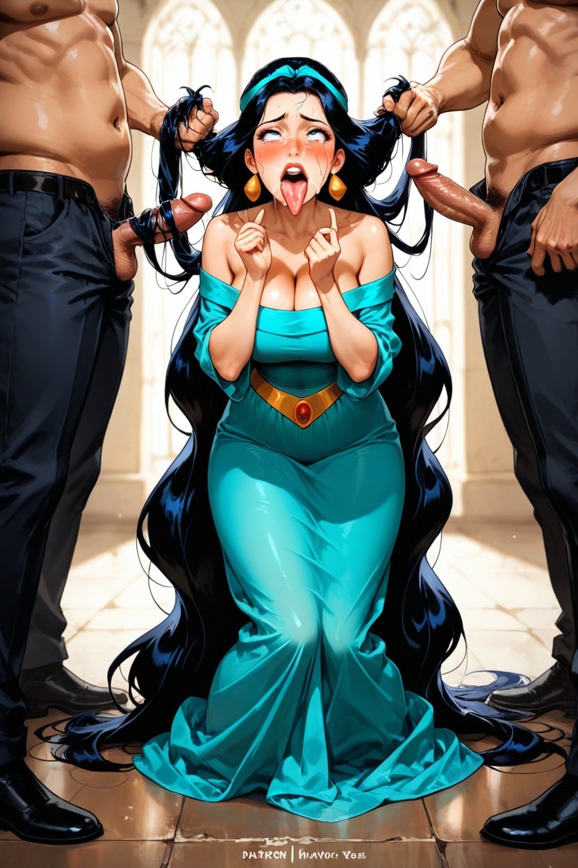 Slutty Look, Exaggerated Mouth, Jasmine AI Porn