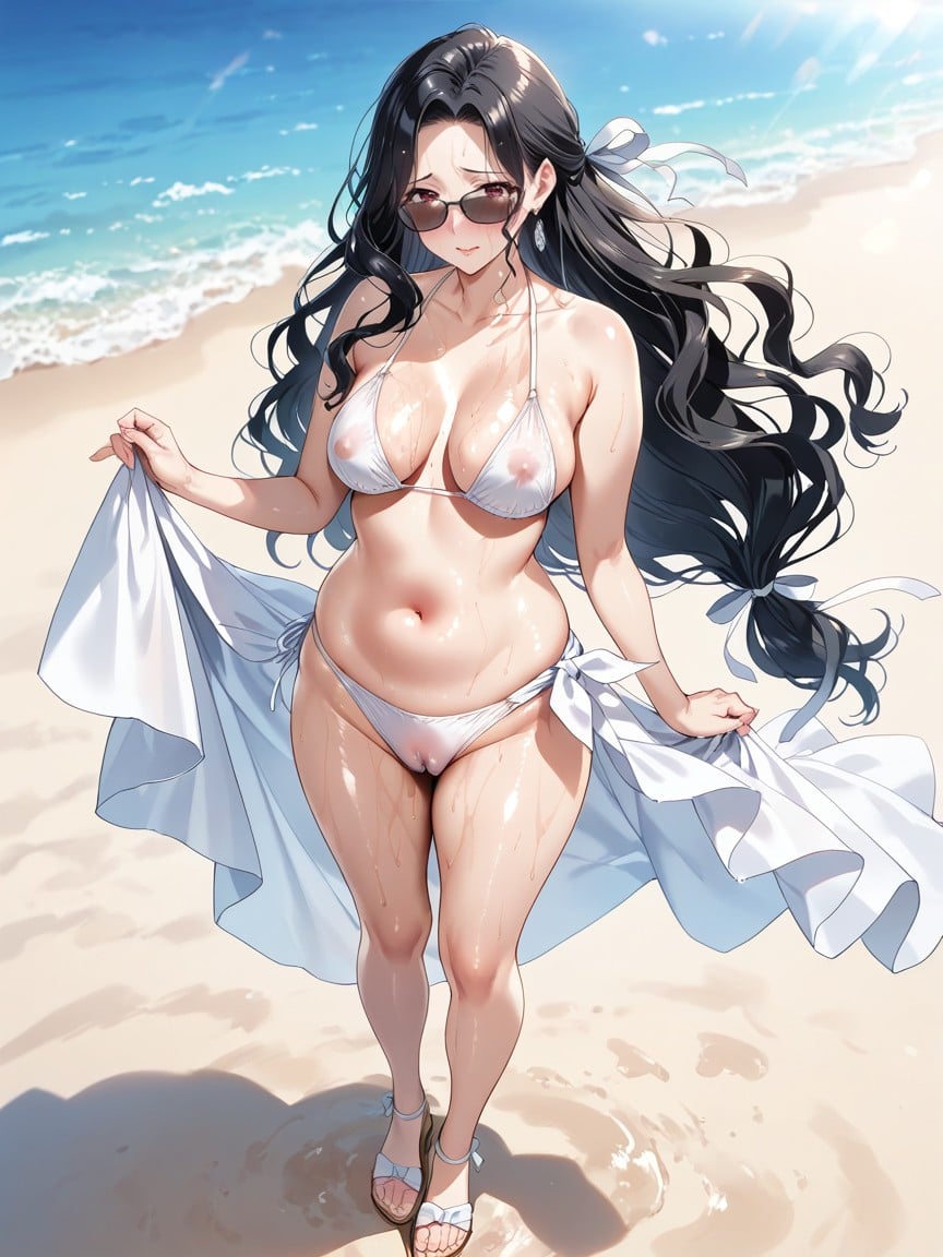 Fluffy Hair, Erect Clitoris, Large Clitoris Hentai AI Porn