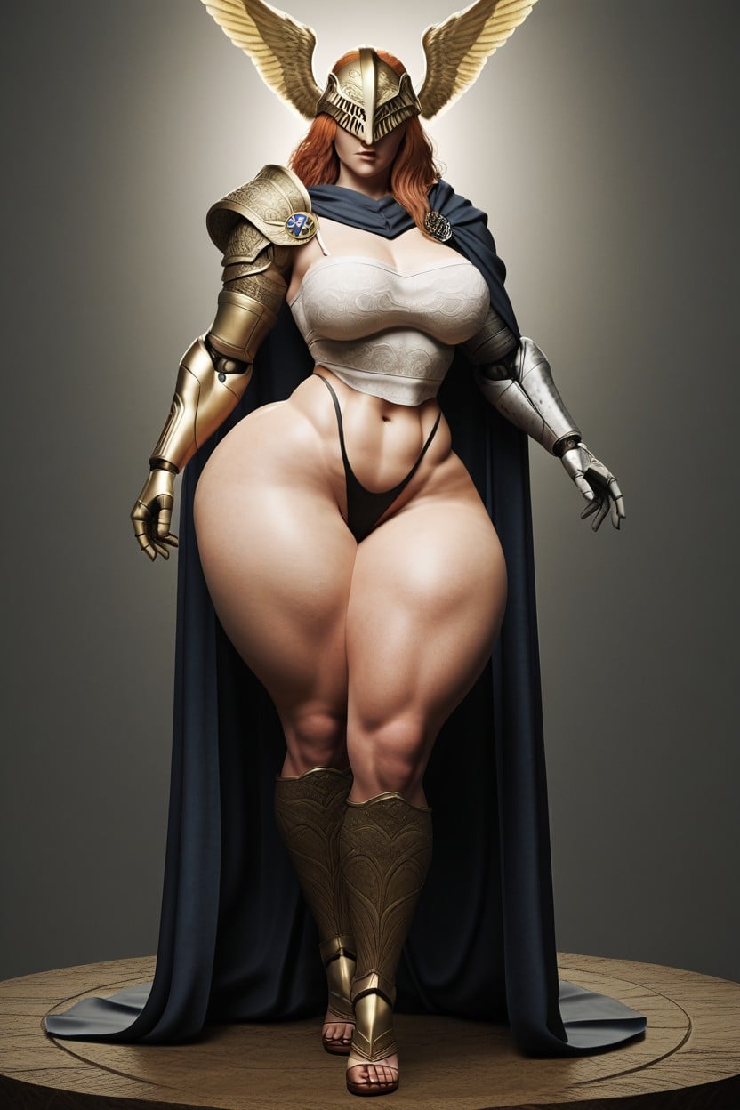 Ass Bigger Than Torso, Thick Thighs, Taller Female AI Porn