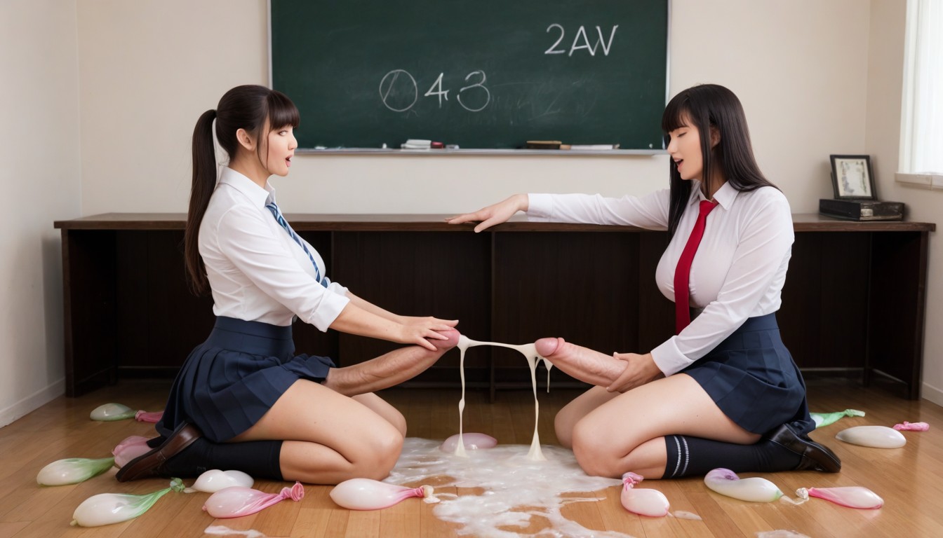 Cumshot, Side By Side, Jav Actress Shemale AI Porn