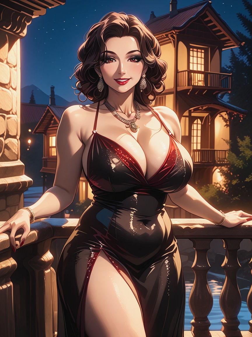 Model Pose, 30+, Night Hentai AI Porn