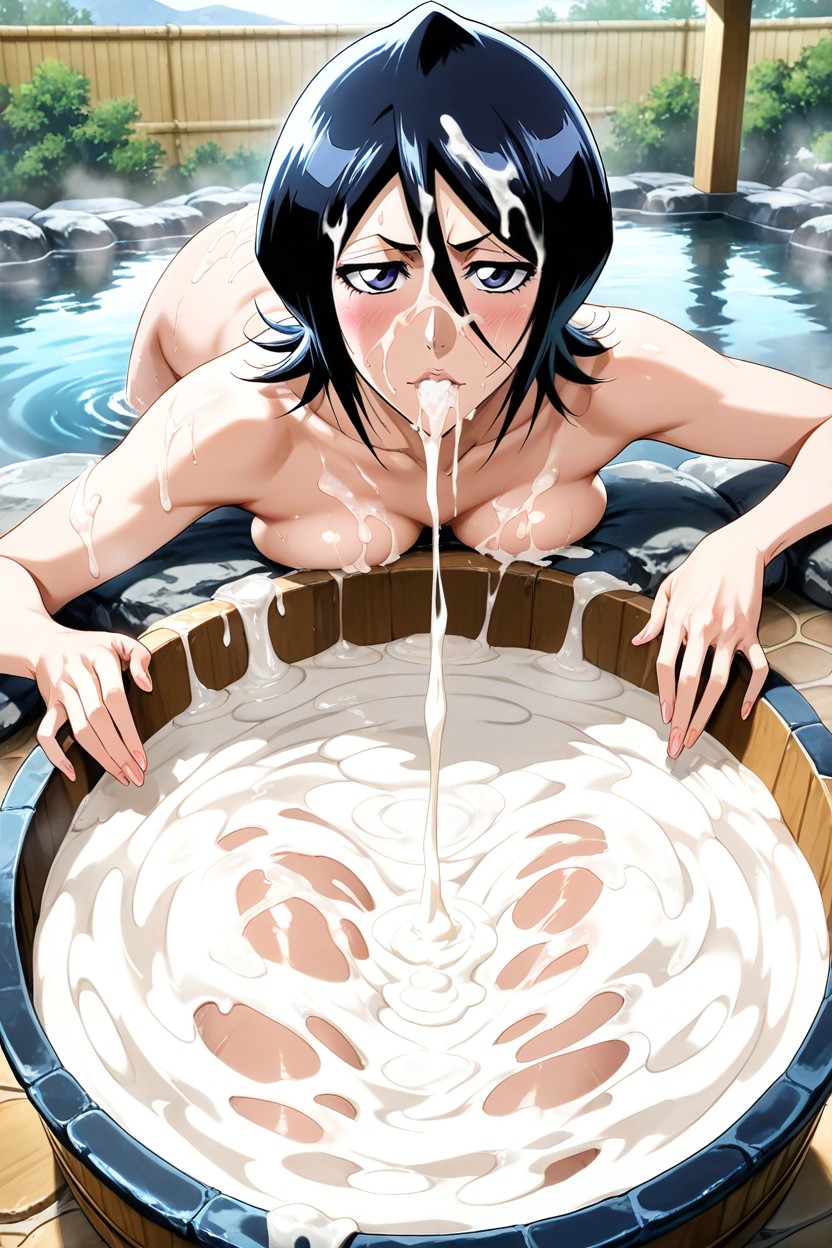 Cum On Breasts, Covered In Cum, Excessive Cum Bath Hentai AI Porn