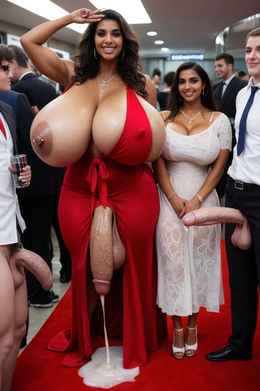 Swollen Veiny Balls, Standing Seductively In Shower Stall, Low Hanging Balls Indian AI Porn