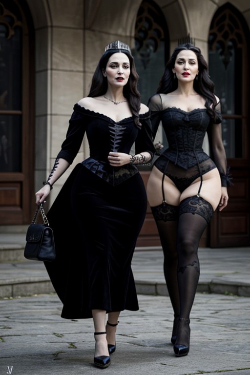 Cosplay, Wide Saddlebag Hips, 2 People AI Porn